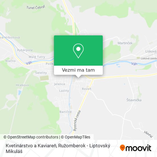 Kvetinárstvo a Kaviareň mapa