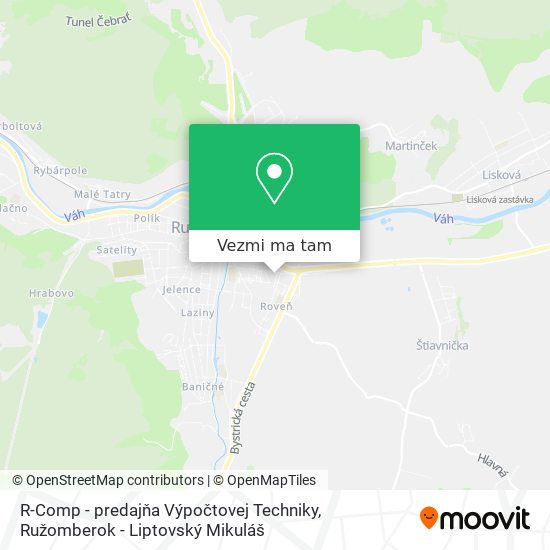 R-Comp - predajňa Výpočtovej Techniky mapa