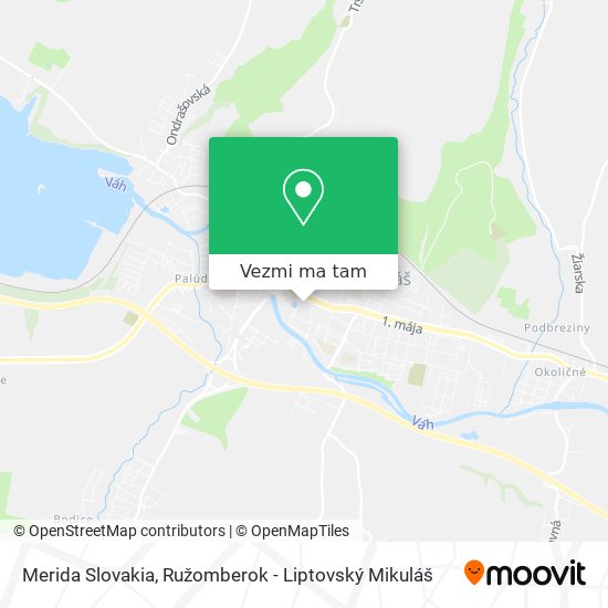 Merida Slovakia mapa