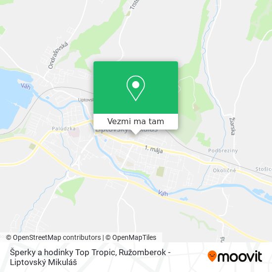 Šperky a hodinky Top Tropic mapa