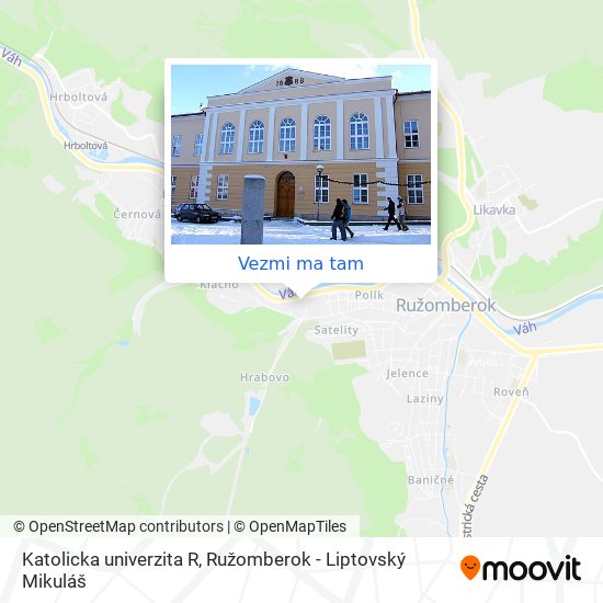 Katolicka univerzita R mapa