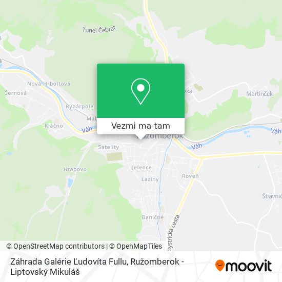 Záhrada Galérie Ľudovíta Fullu mapa