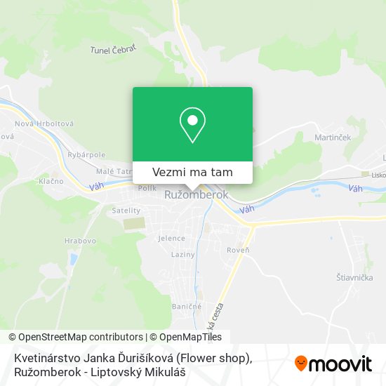 Kvetinárstvo Janka Ďurišíková (Flower shop) mapa