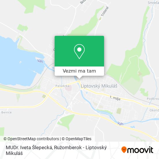 MUDr. Iveta Šlepecká mapa