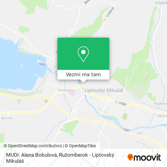 MUDr. Alena Bobulová mapa