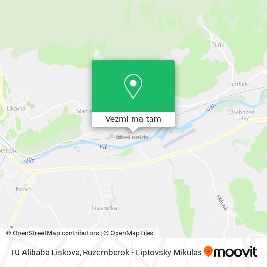 TU Alibaba Lisková mapa