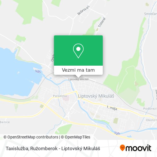 Taxislužba mapa