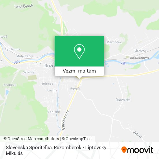 Slovenská Sporiteľňa mapa