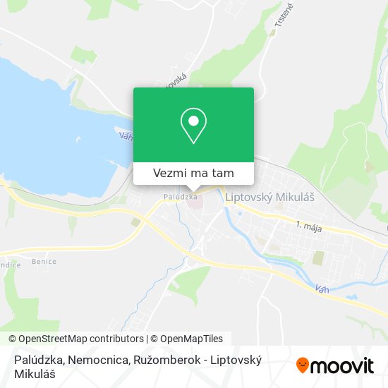 Palúdzka, Nemocnica mapa