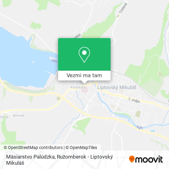 Mäsiarstvo Palúdzka mapa