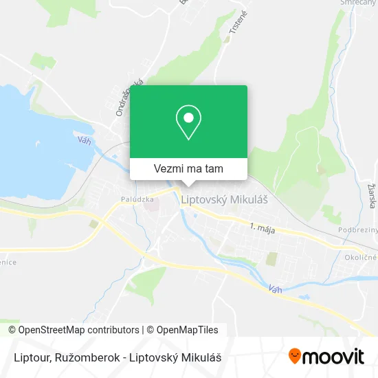 Liptour mapa
