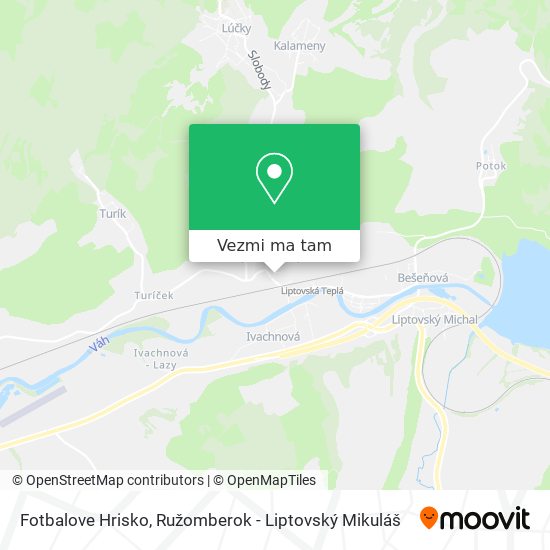 Fotbalove Hrisko mapa