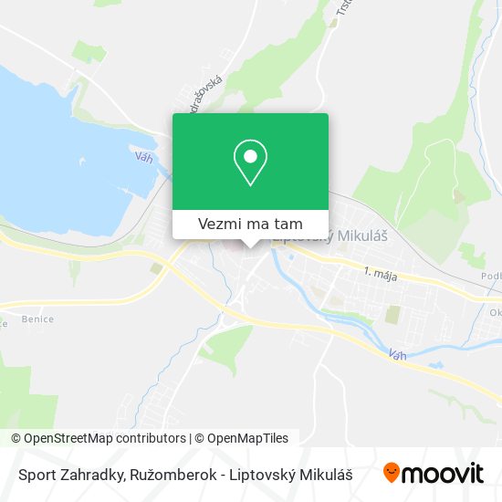 Sport Zahradky mapa