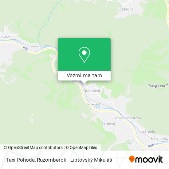 Taxi Pohoda mapa