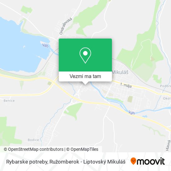 Rybarske potreby mapa