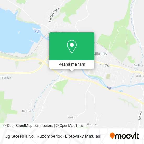 Jg Stores s.r.o. mapa