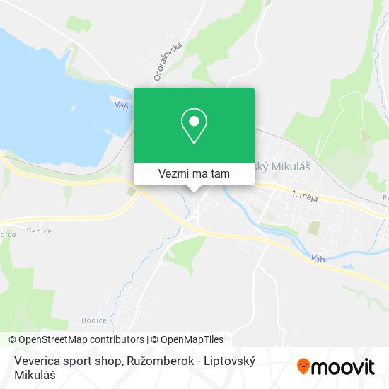 Veverica sport shop mapa