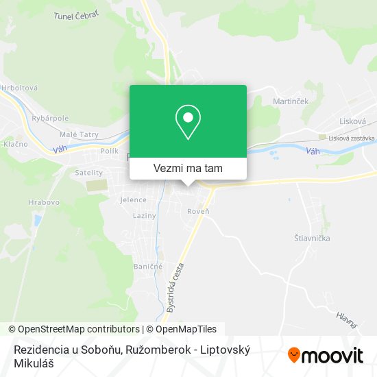 Rezidencia u Soboňu mapa