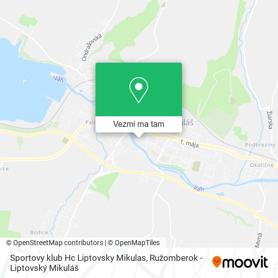 Sportovy klub Hc Liptovsky Mikulas mapa