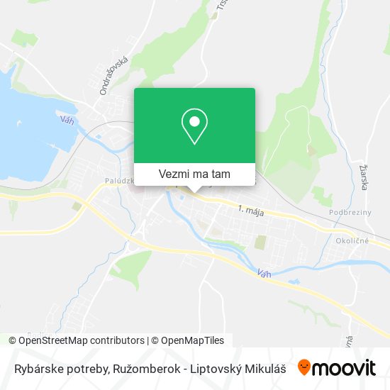 Rybárske potreby mapa