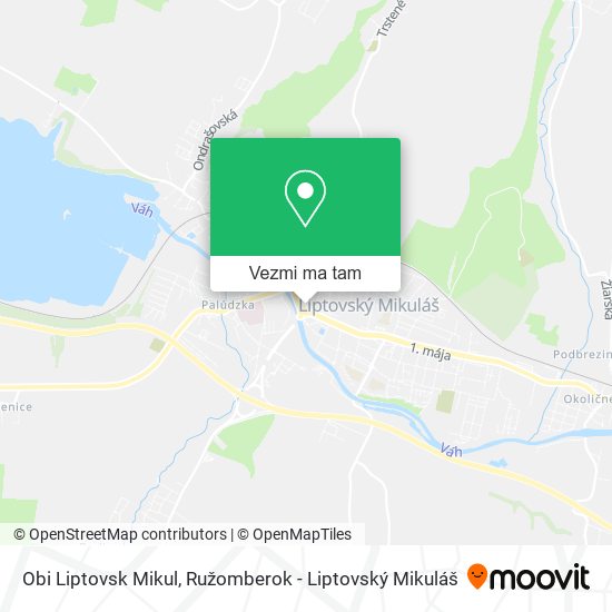 Obi Liptovsk Mikul mapa