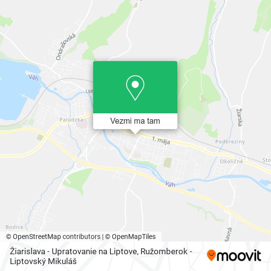 Žiarislava - Upratovanie na Liptove mapa
