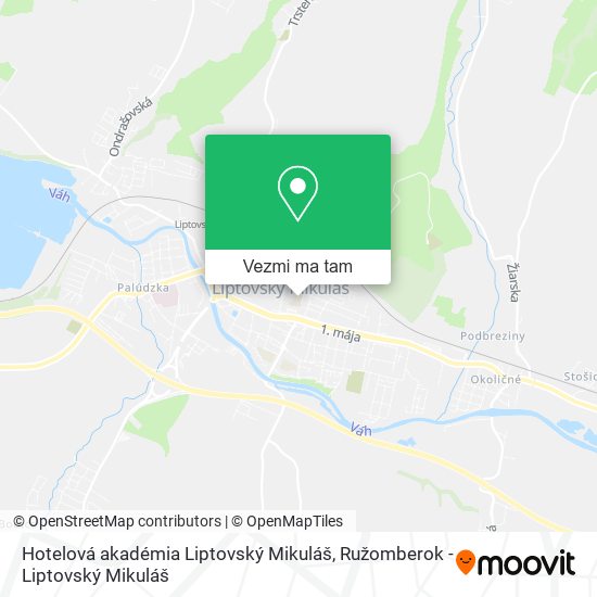 Hotelová akadémia Liptovský Mikuláš mapa