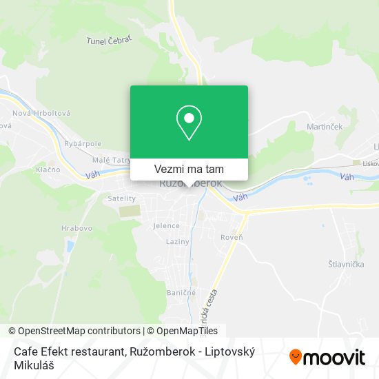 Cafe Efekt restaurant mapa