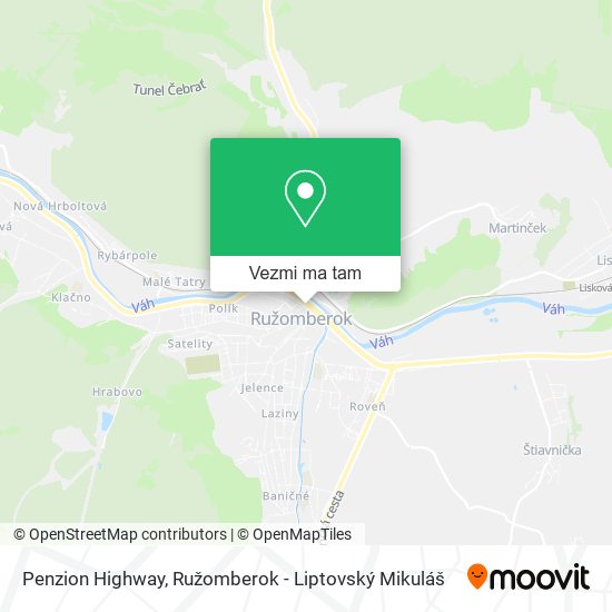 Penzion Highway mapa