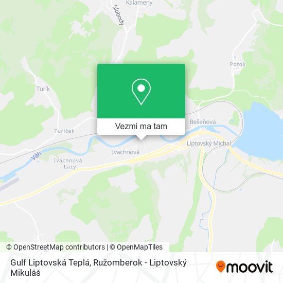 Gulf Liptovská Teplá mapa