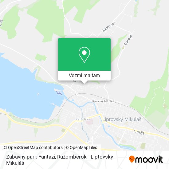 Zabavny park Fantazi mapa