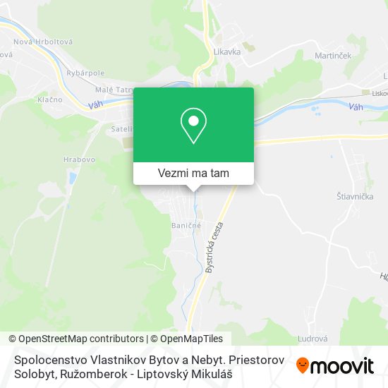 Spolocenstvo Vlastnikov Bytov a Nebyt. Priestorov Solobyt mapa