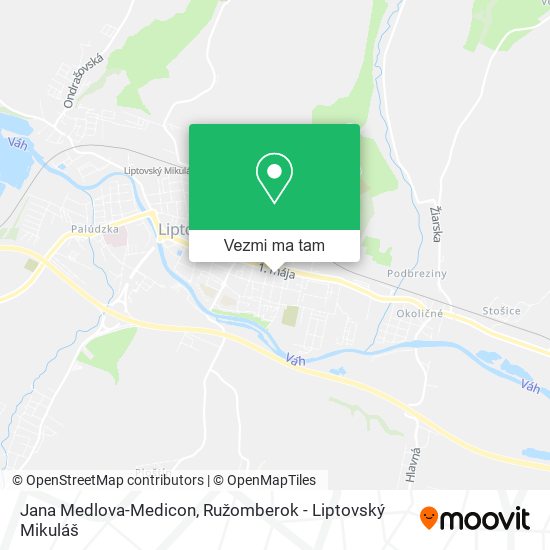 Jana Medlova-Medicon mapa