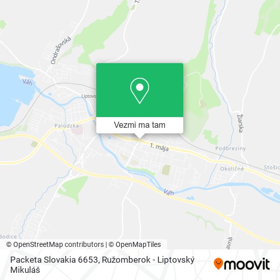 Packeta Slovakia 6653 mapa