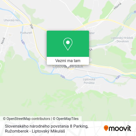 Slovenského národného povstania 8 Parking mapa