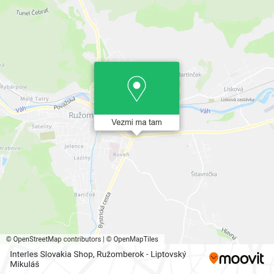 Interles Slovakia Shop mapa