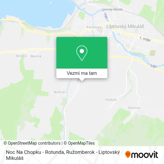 Noc Na Chopku - Rotunda mapa