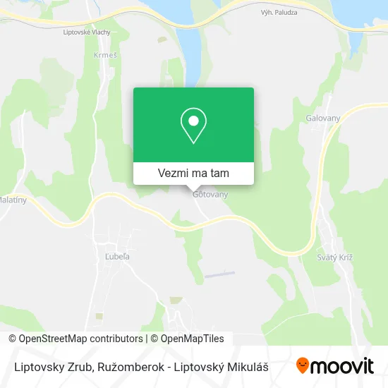 Liptovsky Zrub mapa