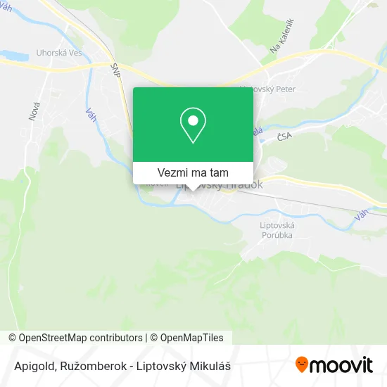 Apigold mapa