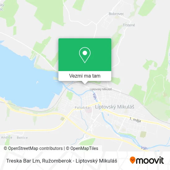 Treska Bar Lm mapa