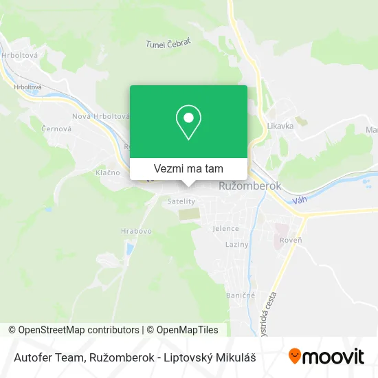 Autofer Team mapa