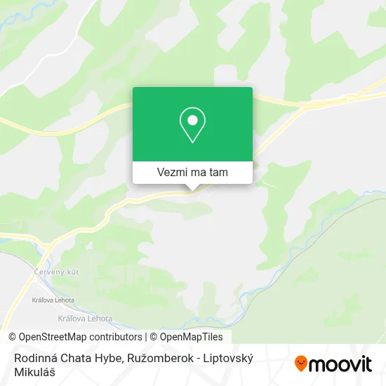 Rodinná Chata Hybe mapa