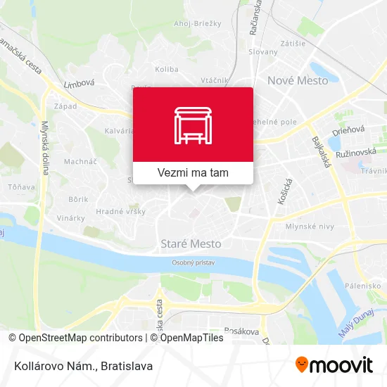 Kollárovo Nám. mapa