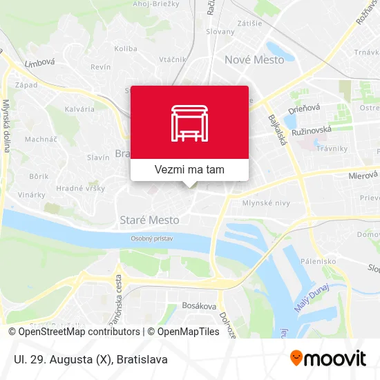 Ul. 29. Augusta (X) mapa