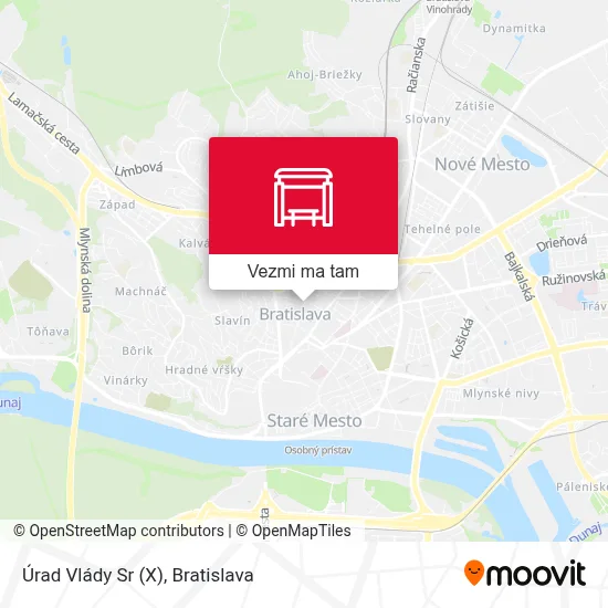 Úrad Vlády Sr (X) mapa