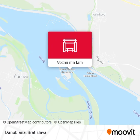 Danubiana mapa