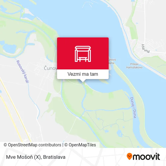 Mve Mošoň (X) mapa