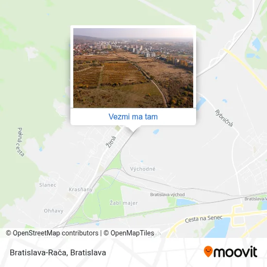 Bratislava-Rača mapa