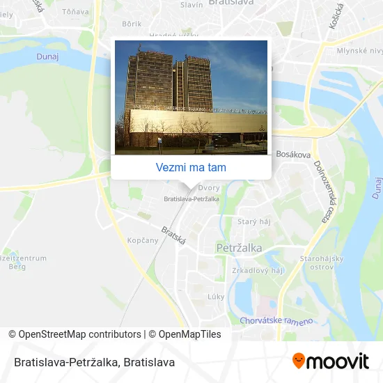 Bratislava-Petržalka mapa