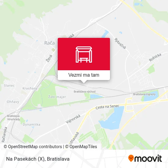 Na Pasekách (X) mapa